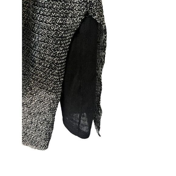 Eileen Fisher Black Layered Organic Linen Tunic - Picture 4 of 6